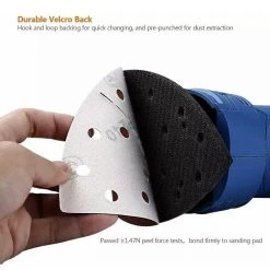 TACKLIFE ASD02C Schleifblätter Für Bosch Multischleifer PSM 100A, PSM 200 AES, PSM 18 Und Alle Oszillierenden Multitools Sortiert 10 Stück 40/60/80/120/180/240 Körnung -BRB-Lagertechnik Geschäft 8600367000 2608 prod 005