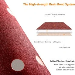 Tacklife ASD06C 125 Mm Verschleißfeste Schleifscheiben Für Makita, Bosch, Tacklife, Dewalt, Ryobi Exzenterschleifer, 10 Stück Sortiert 40/60/80/100/120/150/180/240/320/400 -BRB-Lagertechnik Geschäft 8600367000 2611 prod 003