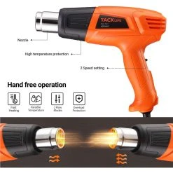 TACKLIFE HGP68AC Heißluftpistole 1500W 572°F-932°F Duale Temperatur Heißluftpistole -BRB-Lagertechnik Geschäft 8600367000 2624 prod 005