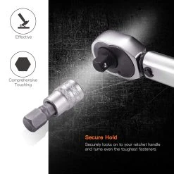 TACKLIFE HBS1C 33 Stücke Torx- Und Sechskant-Einsätze 1/4" 3/8" 1/2" S2 Und Cr-V Stahl Alle Im Stabilen Aufbewahrungskoffer -BRB-Lagertechnik Geschäft 8600367000 2640 prod 004