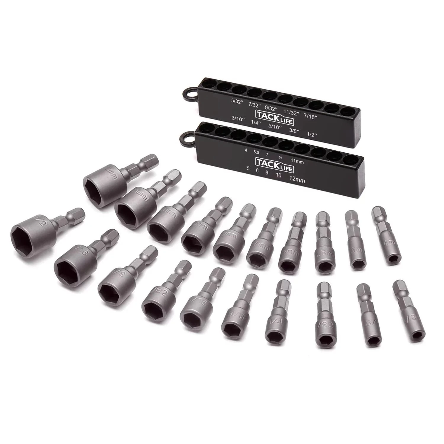 Tacklife PNDB1A Steckschlüsseleinsätze Schraubendreherbitsätze Mit Chrom Vanadium Stahl 1 Tacklife PNDB1A Steckschlüsseleinsätze Schraubendreherbitsätze Mit Chrom Vanadium Stahl