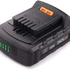 TACKLIFE PPK02B Ersatzakku Akkuschrauber 2Ah Kompatibel Mit PCD04B, PCD04C, PCD05B, PCD06C, 18V Schwarz