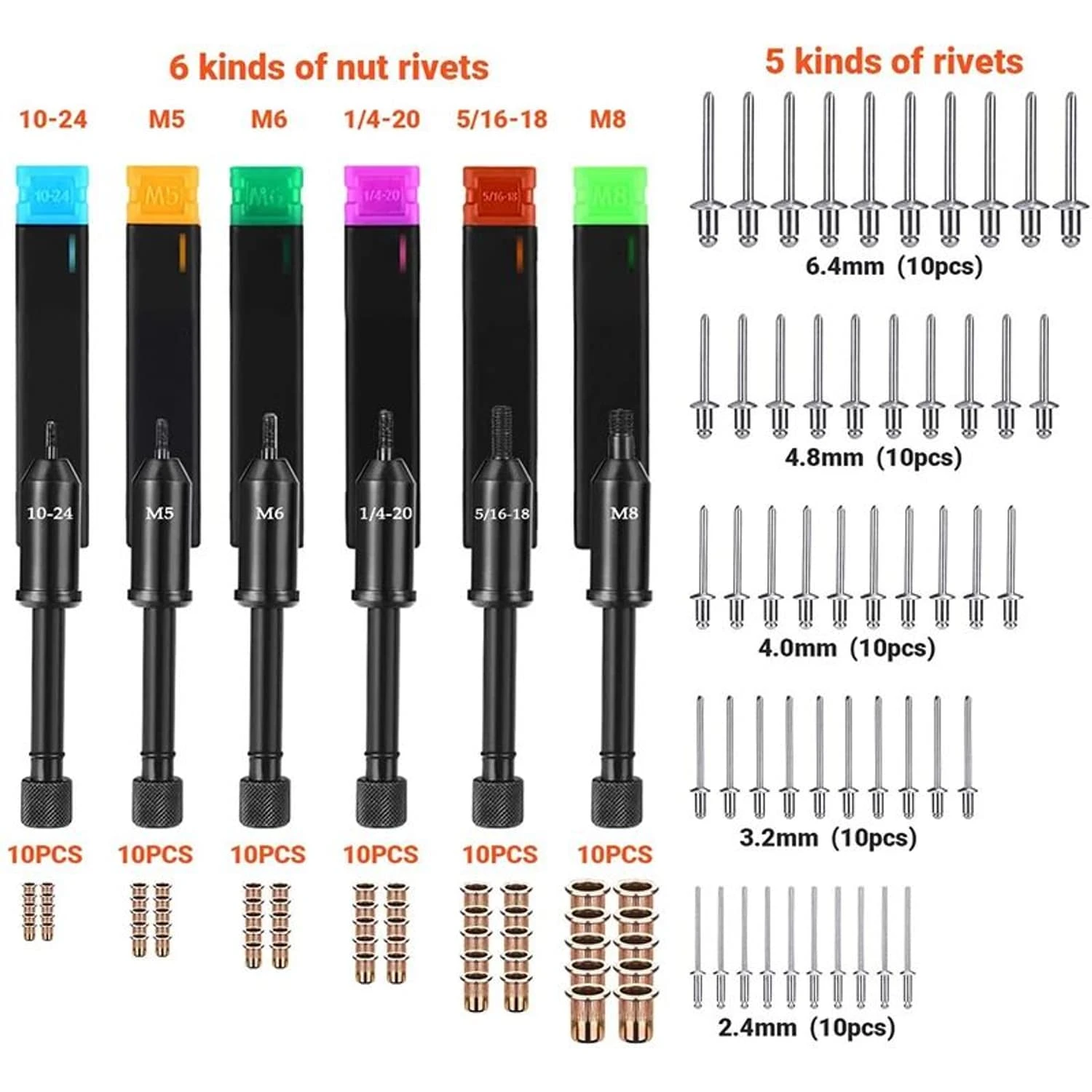 TACKLIFE TLRNG03HD Hand Niet Mutter Pistole Werkzeug Reibahle 3 In 1 Set Dorne Manuelle Nietmaschinen Mutter Pistole 2 TACKLIFE TLRNG03HD Hand Niet Mutter Pistole Werkzeug Reibahle 3 In 1 Set Dorne Manuelle Nietmaschinen Mutter Pistole – Bild 2
