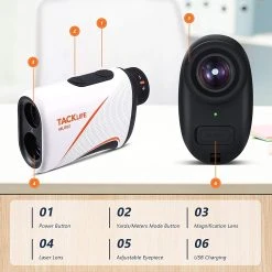 TACKLIFE Golf Laser-Entfernungsmesser Für Golf Und Jagd MLR02, 900 Yards Laser-Entfernungsmessung, Typ-C Wiederaufladbar, Mit Hochpräziser Fahnenstiftverriegelung Vibration -BRB-Lagertechnik Geschäft 8600367000 MLR02 prod 004