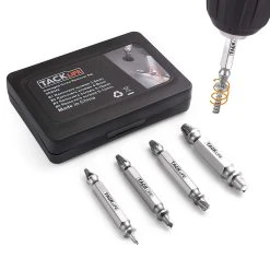 Tacklife Beschädigte Schraube Extraktor Set, 4 Stk. Schraube Entferner Mit Fall - SEB04A