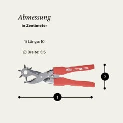 FAMEX 3519 Lochzange Für Leder Revolverlochzange Mit Hebelübersetzung Gürtel -BRB-Lagertechnik Geschäft 8600368300 3519 prod 004