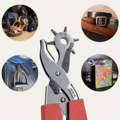 FAMEX 3519 Lochzange Für Leder Revolverlochzange Mit Hebelübersetzung Gürtel -BRB-Lagertechnik Geschäft 8600368300 3519 prod 006