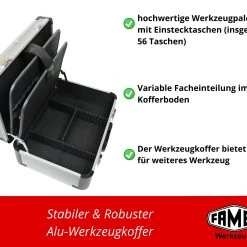 FAMEX 420-18 Profi Werkzeugkoffer Mit Werkzeug Set Und Steckschlüsselsatz -BRB-Lagertechnik Geschäft 8600368300 420 18 prod 004