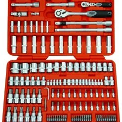 FAMEX 525-21 Profi Steckschlüsselsatz Ratschenkasten Nusskasten Werkzeugkoffer