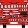 FAMEX 580-16 Profi Steckschlüsselsatz - Werkzeugkoffer 66-teilig