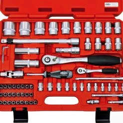FAMEX 580-16 Profi Steckschlüsselsatz - Werkzeugkoffer 66-teilig