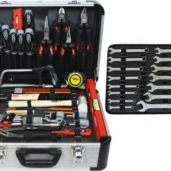 FAMEX 720-88 Profi Werkzeugkoffer Mit Werkzeug Set Werkzeugkiste Werkzeugkasten