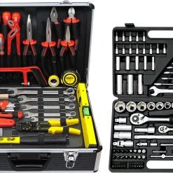 FAMEX 743-50 Werkzeugkoffer Komplett Set Mit Steckschlüsselsatz 164-/248-tlg
